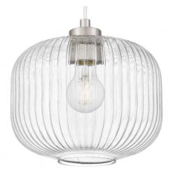 1-Light Brushed Nickel Mini Pendant with Clear Glass Shade by DSI LIGHTING -Hot Sale Light Society Store brushed nickel dsi lighting pendant lights dshd19535p1 1f 1000