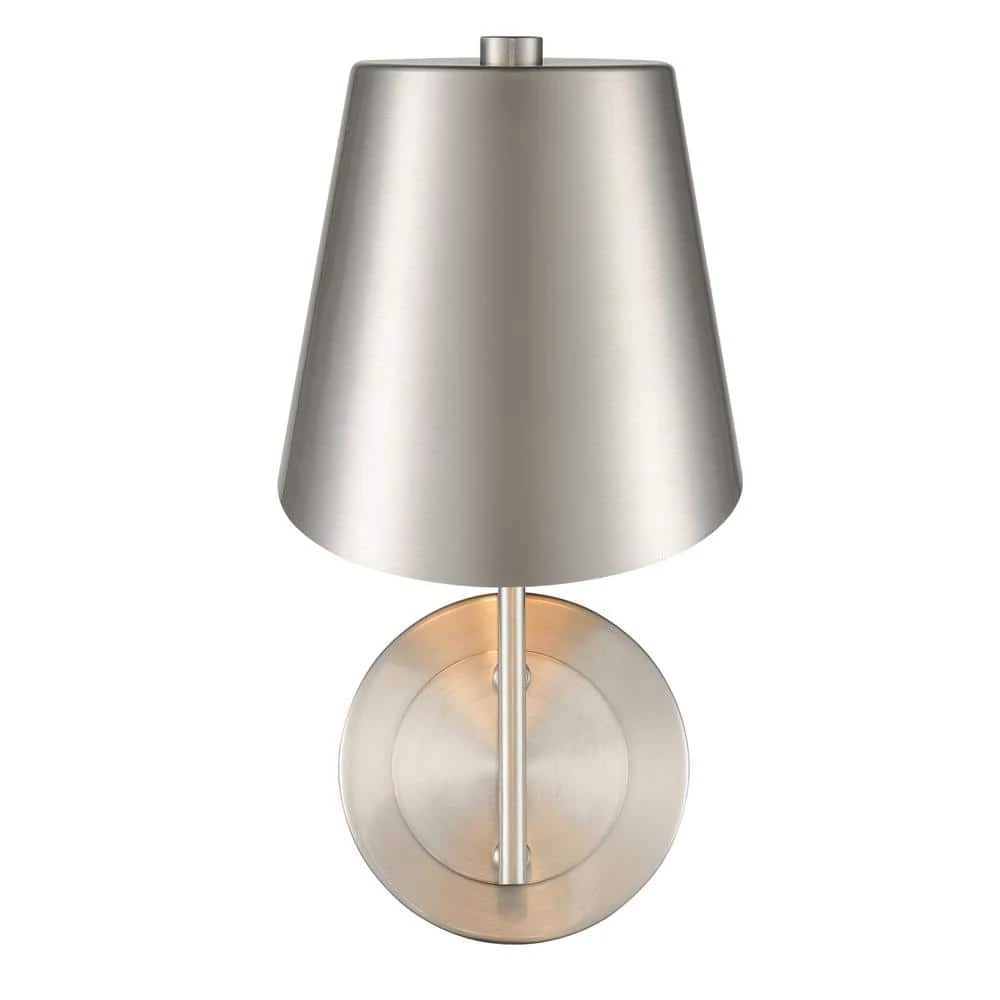 Leo 4.75 in. Brushed Nickel Wall Sconce by Light Society 3 Leo 4.75 in. Brushed Nickel Wall Sconce by Light Society