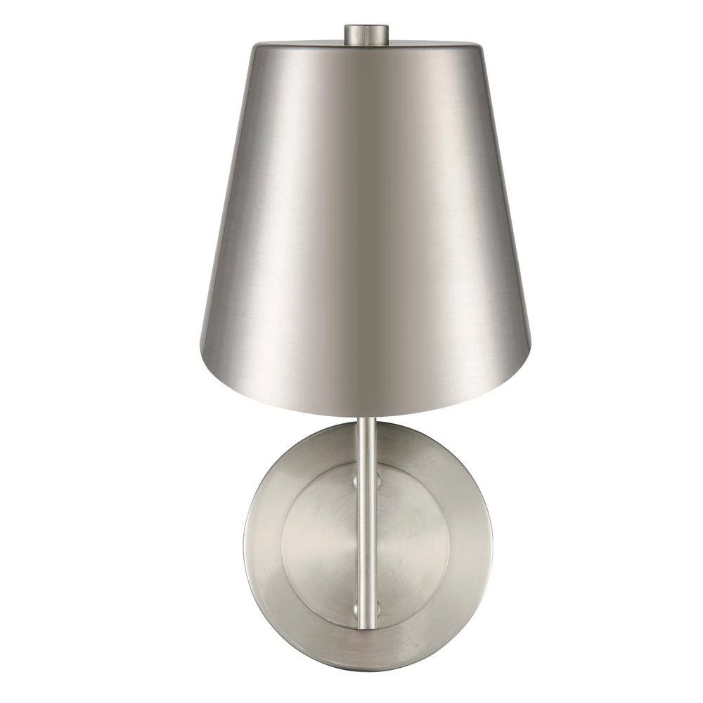 Leo 4.75 in. Brushed Nickel Wall Sconce by Light Society 4 Leo 4.75 in. Brushed Nickel Wall Sconce by Light Society - Image 2