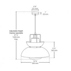 Century 1-Light Brushed Steel Vintage Pendant with Frosted Glass Shade by BAZZ -Hot Sale Light Society Store brushed steel bazz chandeliers p17387sb 4f 1000