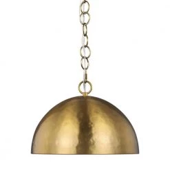 ED Ellen DeGeneres Crafted by Generation Lighting Whare 1-Light Burnished Brass Medium Pendant by Generation Lighting Designer Collections -Hot Sale Light Society Store burnished brass generation lighting designer collections chandeliers ep1241bbs 1f 1000
