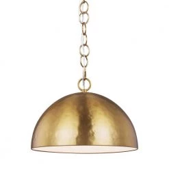 ED Ellen DeGeneres Crafted by Generation Lighting Whare 1-Light Burnished Brass Medium Pendant by Generation Lighting Designer Collections -Hot Sale Light Society Store burnished brass generation lighting designer collections chandeliers ep1241bbs 40 1000