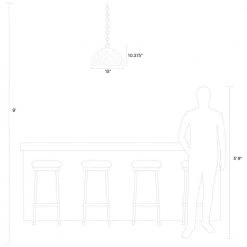 ED Ellen DeGeneres Crafted by Generation Lighting Whare 1-Light Burnished Brass Medium Pendant by Generation Lighting Designer Collections -Hot Sale Light Society Store burnished brass generation lighting designer collections chandeliers ep1241bbs 4f 1000