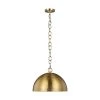 ED Ellen DeGeneres Crafted by Generation Lighting Whare 1-Light Burnished Brass Medium Pendant by Generation Lighting Designer Collections -Hot Sale Light Society Store burnished brass generation lighting designer collections chandeliers ep1241bbs 64 1000