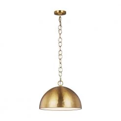 ED Ellen DeGeneres Crafted by Generation Lighting Whare 1-Light Burnished Brass Medium Pendant by Generation Lighting Designer Collections -Hot Sale Light Society Store burnished brass generation lighting designer collections chandeliers ep1241bbs c3 1000