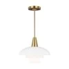 ED Ellen DeGeneres Crafted by Generation Lighting Rossie 1- -Light Burnished Brass Pendant with Milk White Glass Shade by Generation Lighting Designer Collections 2 ED Ellen DeGeneres Crafted by Generation Lighting Rossie 1- -Light Burnished Brass Pendant with Milk White Glass Shade by Generation Lighting Designer Collections -Hot Sale Light Society Store burnished brass generation lighting designer collections chandeliers ep1271bbs 64 1000