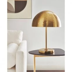 ED Ellen DeGeneres Crafted by Generation Lighting Whare 21 in. Burnished Brass Table Lamp with Steel Shade by Generation Lighting Designer Collections 17 ED Ellen DeGeneres Crafted by Generation Lighting Whare 21 in. Burnished Brass Table Lamp with Steel Shade by Generation Lighting Designer Collections -Hot Sale Light Society Store burnished brass generation lighting designer collections desk lamps et1292bbs1 44 1000