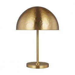 ED Ellen DeGeneres Crafted by Generation Lighting Whare 21 in. Burnished Brass Table Lamp with Steel Shade by Generation Lighting Designer Collections