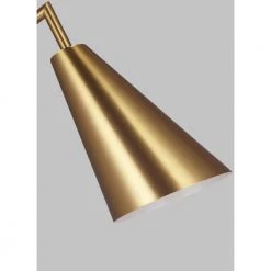 ED Ellen DeGeneres Crafted by Generation Lighting Jamie Burnished Brass Floor Lamp with Burnished Brass Steel Shade by Generation Lighting Designer Collections -Hot Sale Light Society Store burnished brass generation lighting designer collections floor lamps et1351bbs1 1f 1000