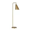 ED Ellen DeGeneres Crafted by Generation Lighting Jamie Burnished Brass Floor Lamp with Burnished Brass Steel Shade by Generation Lighting Designer Collections -Hot Sale Light Society Store burnished brass generation lighting designer collections floor lamps et1351bbs1 64 1000