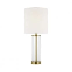ED Ellen DeGeneres Crafted by Generation Lighting Leigh 30.25 in. Burnished Brass Table Lamp by Generation Lighting Designer Collections