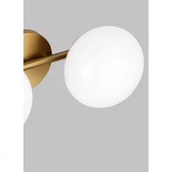 ED Ellen DeGeneres Lune 17.8 in. 2-Light Burnished Brass Bathroom Vanity Light with Milk White Glass Shades by Generation Lighting Designer Collections 10 ED Ellen DeGeneres Lune 17.8 in. 2-Light Burnished Brass Bathroom Vanity Light with Milk White Glass Shades by Generation Lighting Designer Collections -Hot Sale Light Society Store burnished brass generation lighting designer collections vanity lighting ev1012bbs 1f 1000