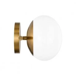 ED Ellen DeGeneres Lune 17.8 in. 2-Light Burnished Brass Bathroom Vanity Light with Milk White Glass Shades by Generation Lighting Designer Collections 9 ED Ellen DeGeneres Lune 17.8 in. 2-Light Burnished Brass Bathroom Vanity Light with Milk White Glass Shades by Generation Lighting Designer Collections -Hot Sale Light Society Store burnished brass generation lighting designer collections vanity lighting ev1012bbs 4f 1000