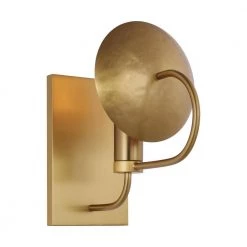 ED Ellen DeGeneres Crafted by Generation Lighting Whare 5 in. Burnished Brass Sconce by Generation Lighting Designer Collections -Hot Sale Light Society Store burnished brass generation lighting designer collections vanity lighting ew1151bbs c3 1000
