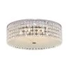 Glam 16 in. 6-Light Glass and Chrome Flush Mount by BAZZ -Hot Sale Light Society Store chrome clear bazz flush mount lights pl3416onled 64 1000
