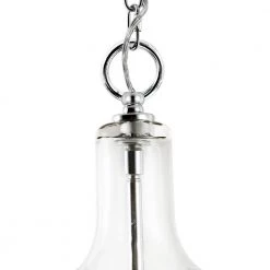 Mia 1-Light Chrome Pendant with Clear Glass Shade by Light Society -Hot Sale Light Society Store chrome clear light society chandeliers ls c310 cm cl fa 1000