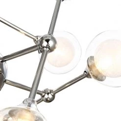 Ghent 12-Light Chrome Chandelier with Clear Glass Shades by Light Society -Hot Sale Light Society Store chrome clear light society chandeliers ls c420 cm cl 1f 1000