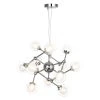 Ghent 12-Light Chrome Chandelier with Clear Glass Shades by Light Society
