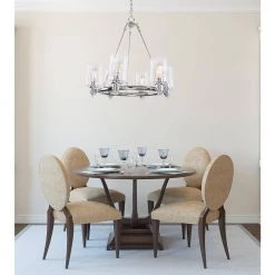 Tiffany 25 in. 6-Light Chrome Chandelier with Clear Glass Shades by DSI LIGHTING -Hot Sale Light Society Store chrome dsi lighting chandeliers ds18936 31 1000