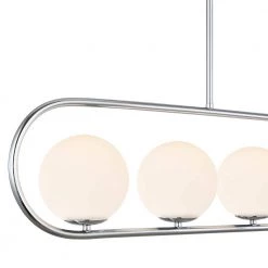 Audra 5-Light Chrome Chandelier/Island Light with Frosted Glass Shades by Light Society 14 Audra 5-Light Chrome Chandelier/Island Light with Frosted Glass Shades by Light Society -Hot Sale Light Society Store chrome light society chandeliers ls c412 cm fr 1f 1000