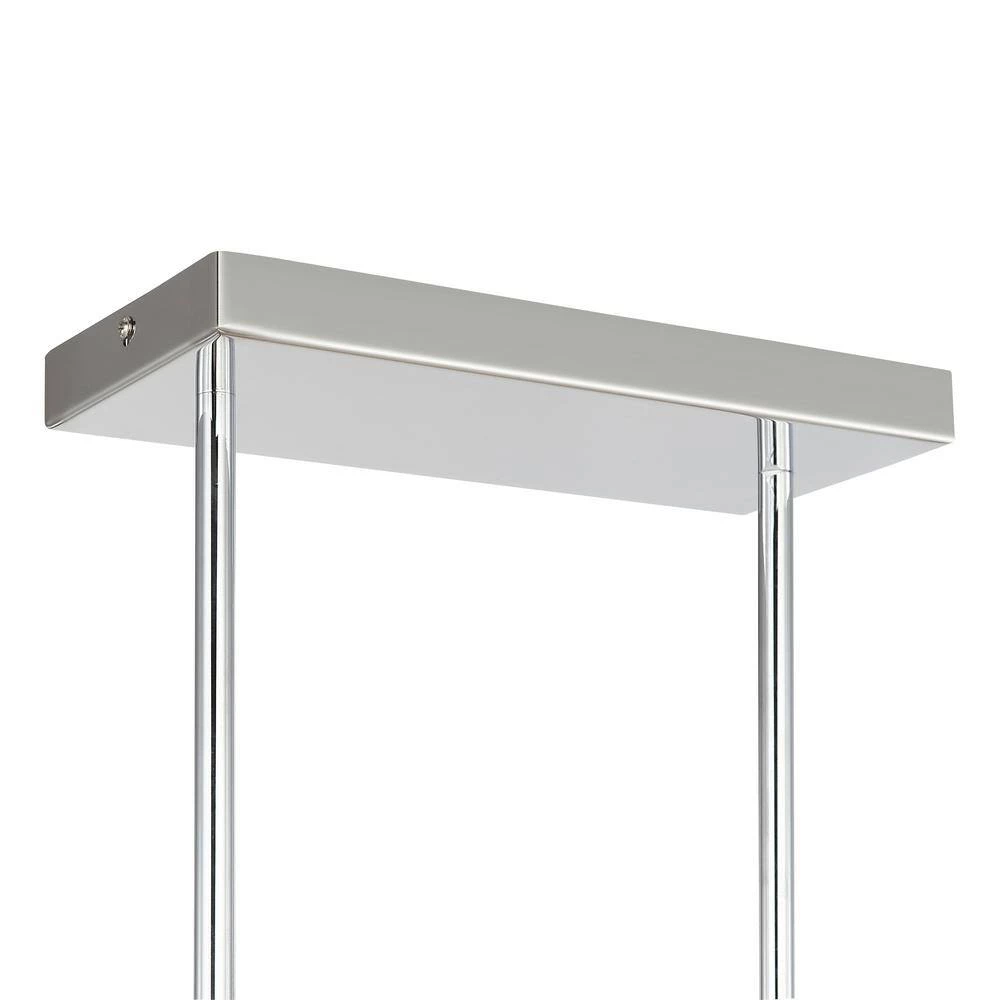 Audra 5-Light Chrome Chandelier/Island Light with Frosted Glass Shades by Light Society 9 Audra 5-Light Chrome Chandelier/Island Light with Frosted Glass Shades by Light Society - Image 7