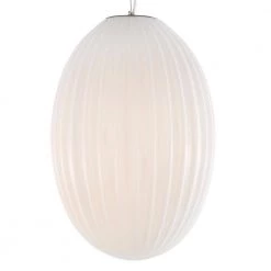 Opal 12 in. Chrome/Opal Pendant Light with Glass Shade by Light Society -Hot Sale Light Society Store chrome opal light society chandeliers ls c340 cm opl 4f 1000