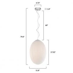 Opal 12 in. Chrome/Opal Pendant Light with Glass Shade by Light Society -Hot Sale Light Society Store chrome opal light society chandeliers ls c340 cm opl 76 1000