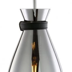 Elea 1-Light Chrome Pendant with Smokey Glass Shade by Light Society 17 Elea 1-Light Chrome Pendant with Smokey Glass Shade by Light Society -Hot Sale Light Society Store chrome smokey light society chandeliers ls c331 cm smk fa 1000