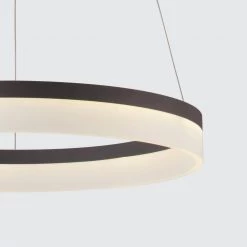 Orion 40-Watt Grey Integrated LED Circular Pendant Fixture by BAZZ -Hot Sale Light Society Store dark grey bazz pendant lights p14786bs c3 1000