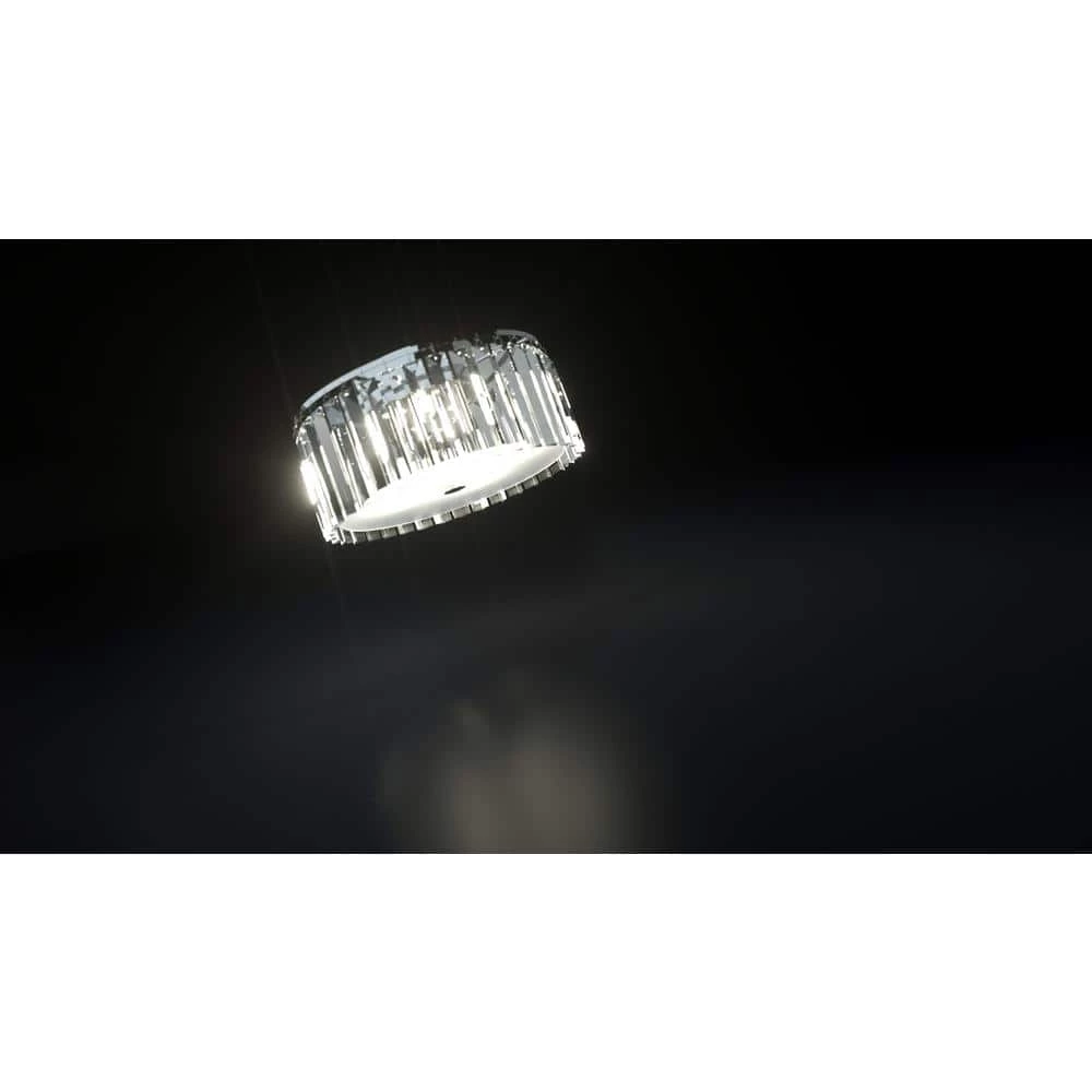 Glam 12 in. 5-Light Frosted Glass LED Flush Mount by BAZZ 6 Glam 12 in. 5-Light Frosted Glass LED Flush Mount by BAZZ - Image 4