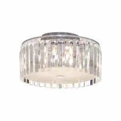 Glam 12 in. 5-Light Frosted Glass LED Flush Mount by BAZZ
