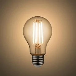 Aria 75-Watt Equivalence A19 Shape LED Filament Light Bulb 2700K (Set of 6) by Light Society -Hot Sale Light Society Store light society led light bulbs ls a19 lf85c x6 44 1000