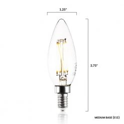 Arden 40-Watt Equivalent C32 LED Filament Clear Light Bulbs (6-Pack) by Light Society -Hot Sale Light Society Store light society led light bulbs ls b423 cl x6 76 1000