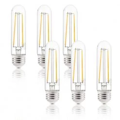 Sovana 40-Watt T10 / 4.9 in. Clear LED Filament Light Bulbs (6-Pack) by Light Society