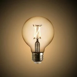 Niva 60-Watt Equivalent G25 Clear LED Filament Light Bulb (4-Pack) by Light Society -Hot Sale Light Society Store light society led light bulbs ls b426 cl x4 44 1000