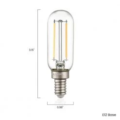 25-Watt Equivalent T8 Tabby Dimmable LED Filament Light Bulb 2700 K (4-Pack) by Light Society -Hot Sale Light Society Store light society led light bulbs ls b512 l t8 x4 76 1000