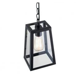 Serendipity 1-Light Matte Black/Clear Pendant with Glass Shade by Light Society -Hot Sale Light Society Store matte black clear light society chandeliers ls c113 44 1000