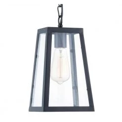 Serendipity 1-Light Matte Black/Clear Pendant with Glass Shade by Light Society -Hot Sale Light Society Store matte black clear light society chandeliers ls c113 fa 1000