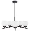 Lacey 26 in. 5-Light Matte Black Chandelier with Frosted Shades by DSI LIGHTING 1 Lacey 26 in. 5-Light Matte Black Chandelier with Frosted Shades by DSI LIGHTING -Hot Sale Light Society Store matte black dsi lighting chandeliers ds18928 64 1000