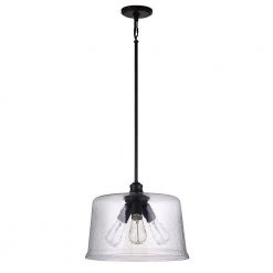 Bennington 3-Light Matte Black Pendant with Water Glass Shade by DSI LIGHTING -Hot Sale Light Society Store matte black dsi lighting chandeliers dshd19521p 4f 1000