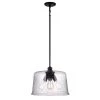 Bennington 3-Light Matte Black Pendant with Water Glass Shade by DSI LIGHTING -Hot Sale Light Society Store matte black dsi lighting chandeliers dshd19521p 64 1000