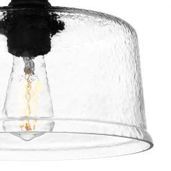 Bennington 11 in. 1-Light Matte Black Semi-Flush Mount by DSI LIGHTING -Hot Sale Light Society Store matte black dsi lighting flush mount lights dshd19521sf fa 1000