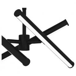 Emily 15 in. 3-Light Matte Black Selectable LED Flush Mount by DSI LIGHTING -Hot Sale Light Society Store matte black dsi lighting flush mount lights dshd19542f1 44 1000