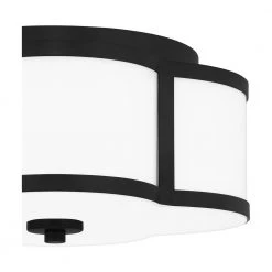 Lillith 15 in. 3-Light Matte Black Flush Mount by DSI LIGHTING -Hot Sale Light Society Store matte black dsi lighting flush mount lights dshd19545f 44 1000