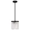 Annaliese 1-Light Matte Black Mini Pendant with Beveled Glass Shades by DSI LIGHTING -Hot Sale Light Society Store matte black dsi lighting pendant lights hd5741d 64 1000