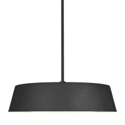 ED Ellen DeGeneres Crafted by Generation Lighting Asher 19 in. W 5-Light Matte Black and Gold Leaf Pendant with Diffuser by Generation Lighting Designer Collections -Hot Sale Light Society Store matte black generation lighting designer collections chandeliers ep1055mbk 1f 1000