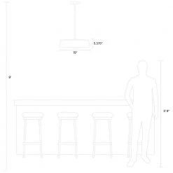 ED Ellen DeGeneres Crafted by Generation Lighting Asher 19 in. W 5-Light Matte Black and Gold Leaf Pendant with Diffuser by Generation Lighting Designer Collections -Hot Sale Light Society Store matte black generation lighting designer collections chandeliers ep1055mbk fa 1000