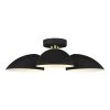 ED Ellen DeGeneres Crafted by Generation Lighting Jane 24 in. W 3-Light Matte Black Semi-Flush Mount Ceiling Light by Generation Lighting Designer Collections -Hot Sale Light Society Store matte black generation lighting designer collections flush mount lights ef1023mbk 64 1000