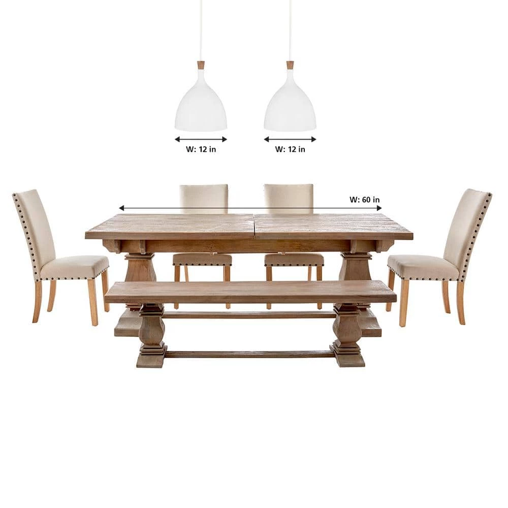 ED Ellen DeGeneres Crafted by Generation Lighting Darwin 12 in. W 1-Light Matte White Pendant with Wood Crown Accent by Generation Lighting Designer Collections 6 ED Ellen DeGeneres Crafted by Generation Lighting Darwin 12 in. W 1-Light Matte White Pendant with Wood Crown Accent by Generation Lighting Designer Collections - Image 4