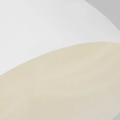 ED Ellen DeGeneres Crafted by Generation Lighting Joan Large 12 in. W 1-Light Matte White and Burnished Brass Pendant by Generation Lighting Designer Collections -Hot Sale Light Society Store matte white generation lighting designer collections chandeliers ep1151mwt fa 1000